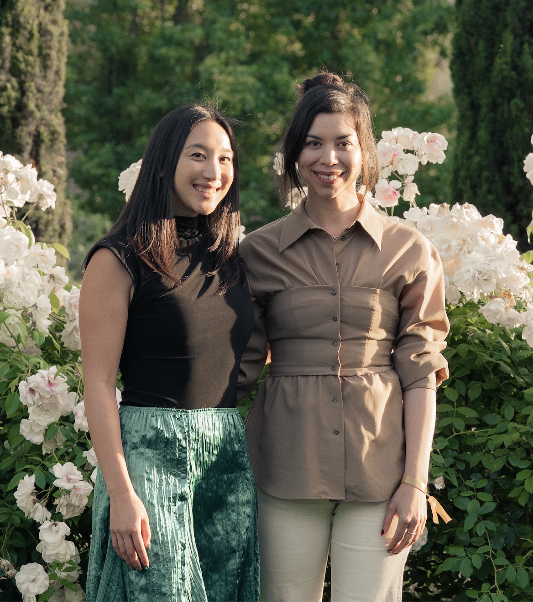 Laurie Sartain and Valerie Yong at the Rosewood Sand Hill Hospitality 2030 Hackathon.
